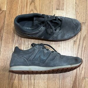 New Balance Men's 520 Gray Suede Sneakers